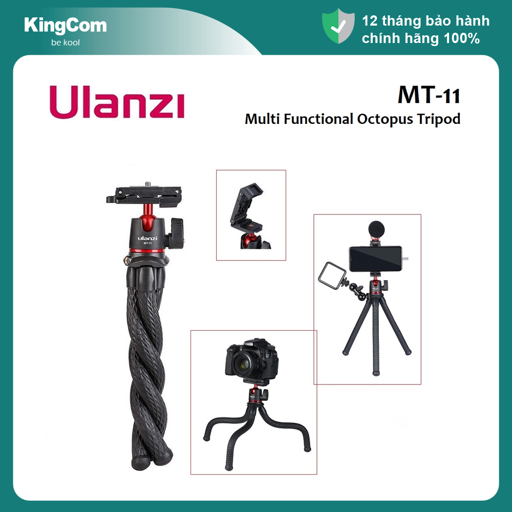 ULANZI MT-11 - Chân bạch tuộc đa năng dành cho máy ảnh và điện thoại