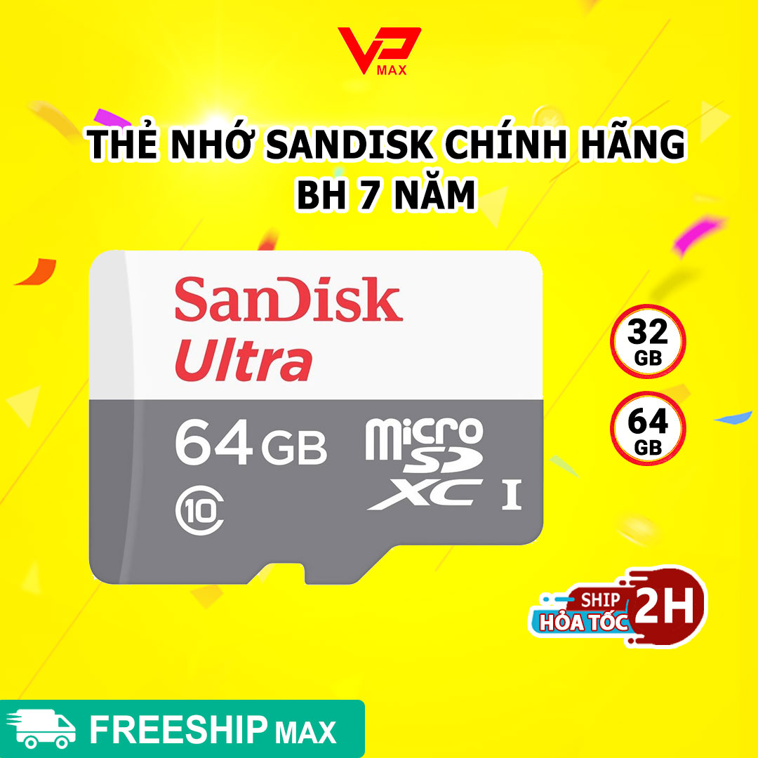 Thẻ nhớ Micro SDHC Sandisk  Kioxia ( Toshiba ) 64GB 32GB tốc độ 100Mb/s bảo hành 5 năm FPT - VPMAX - thẻ nhớ điện thoại, thẻ nhớ camera, thẻ nhớ 32GB, thẻ nhớ 64GB