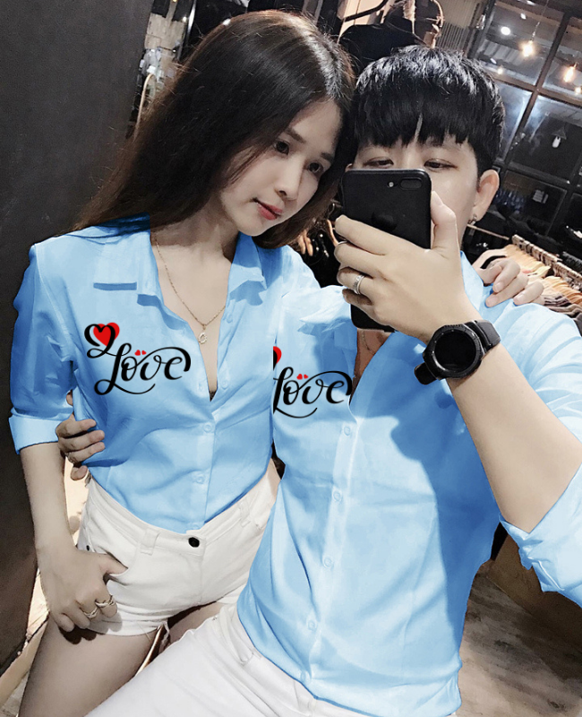[HCM][Siêu Phẩm Áo Cặp Đôi] Áo sơ mi nam nữ in họa tiết giá ưu đãi thời trang và du lịch cao cấp shop YG MILAN