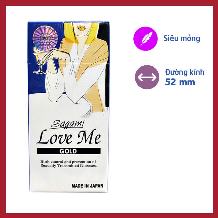 [HCM]Bao Cao Su Sa.ga.mi Love Me Gold