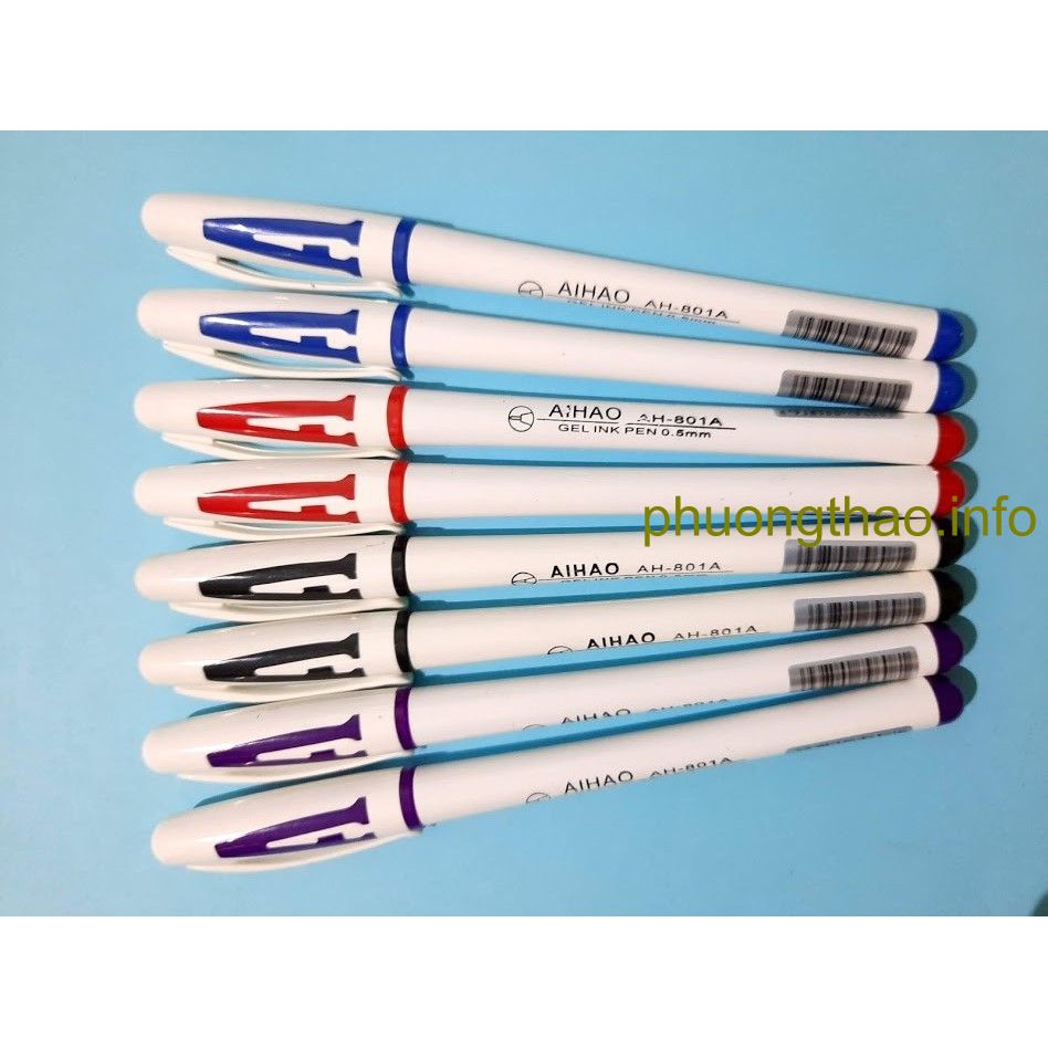 Bút nước chữ A các màu, nét đẹp, không nhoè chữ .