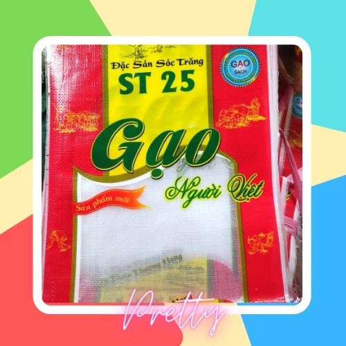 [FREE SHIP] Túi đựng gạo ST25 TẾT PP (size 5kg) màu sắc chi tiết đẹp dày chắc chắn