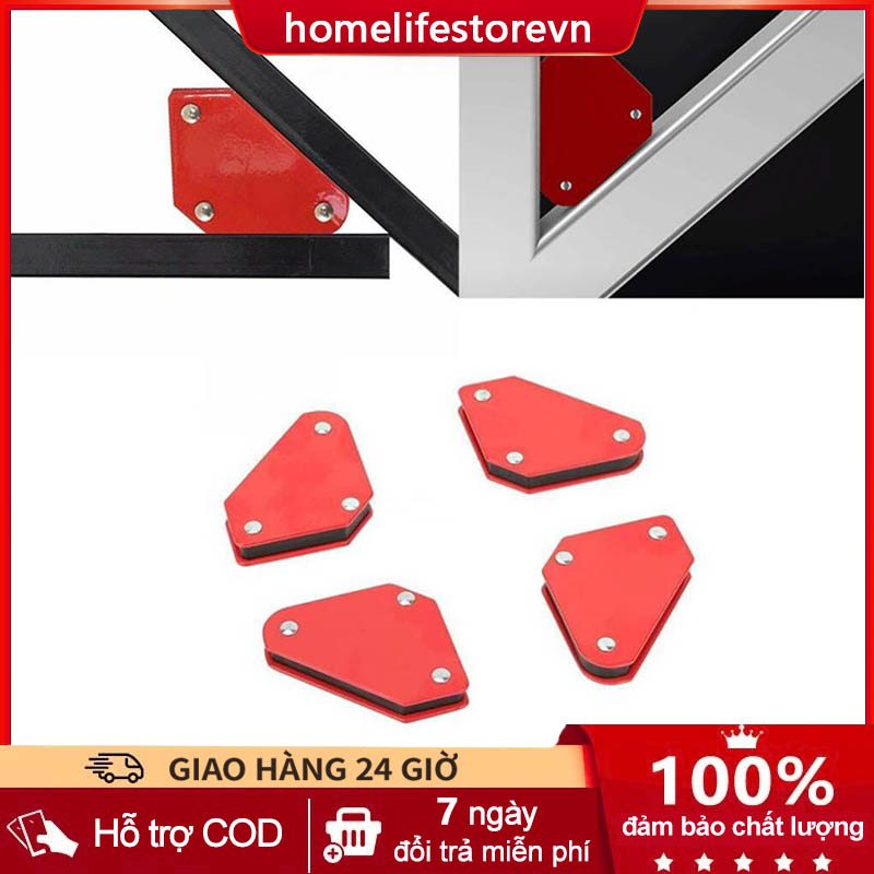 Nam châm ke góc vuông - Ke góc nam châm loại lực hút 12kg 22kg 33kg 4pcs Ke góc nam châm HOME