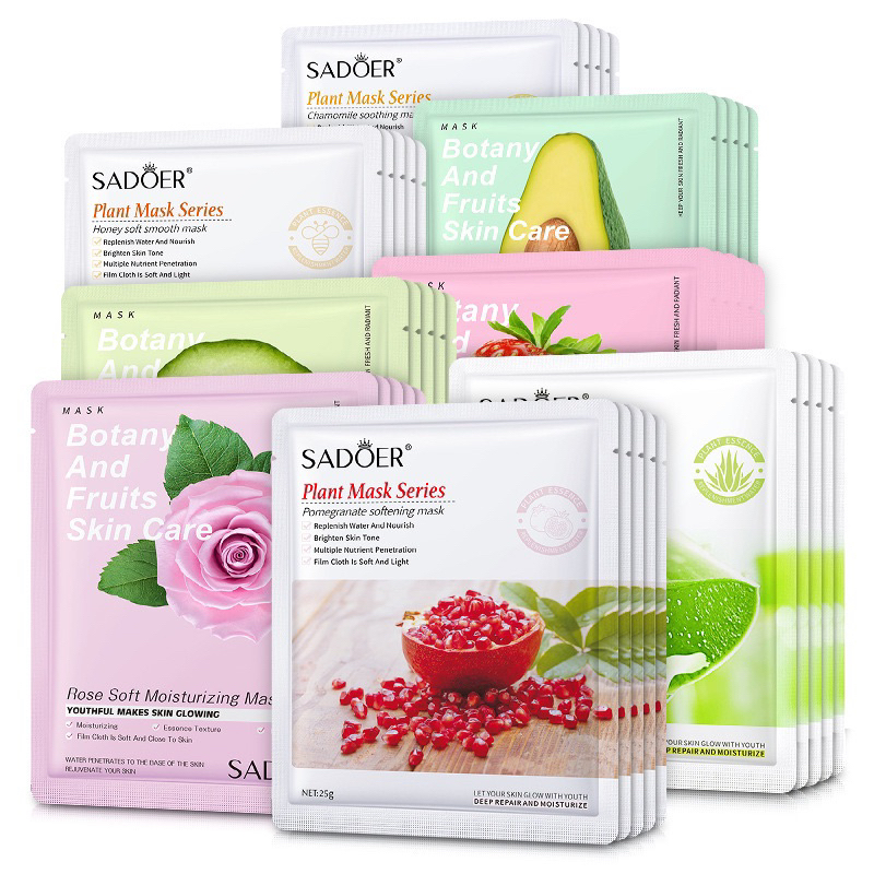 Mặt nạ trái cây sadoer 8 vị dưỡng ẩm, sáng da