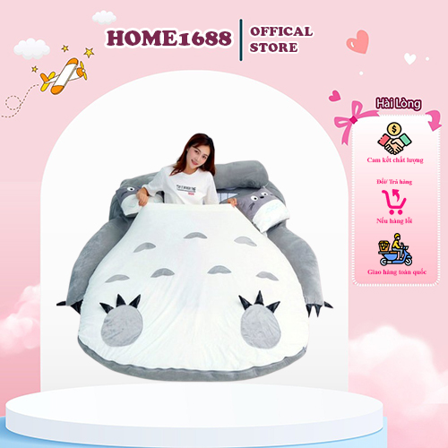 Giường lười Neighbor Totoro Nệm tatami hoạt hình dễ thương sofa đơn và đôi cho phòng ngủ. Có kích thước của người lớn và trẻ em HOME1688