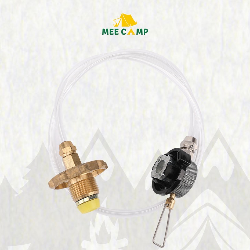Dây van ống chuyển nạp khí gas cho bình gas mini dài, sử dụng với bếp ga đi cắm trại dã ngoại - Mee Camp