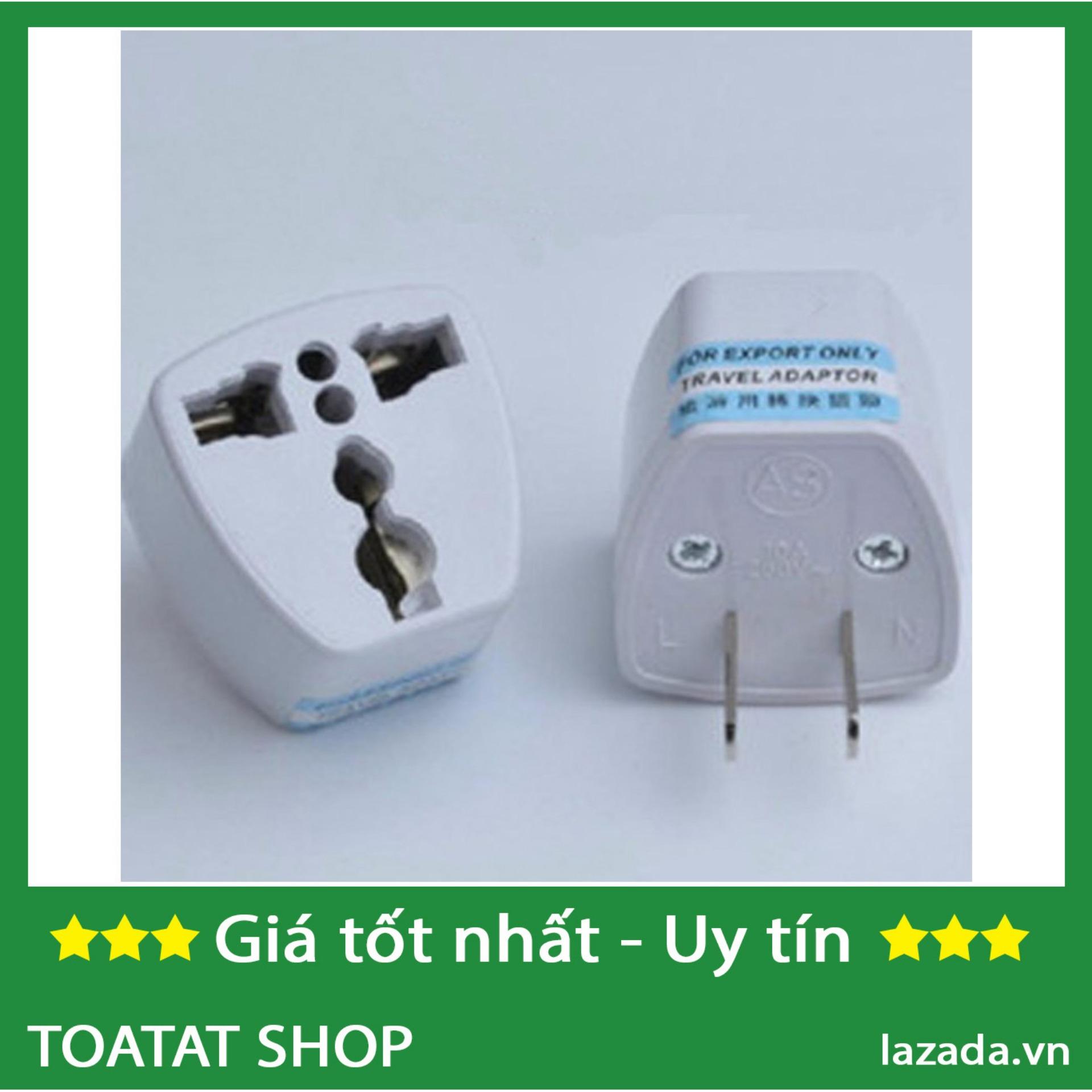 Bộ 2 phích cắm chuyển 3 chấu sang 2 chấu
