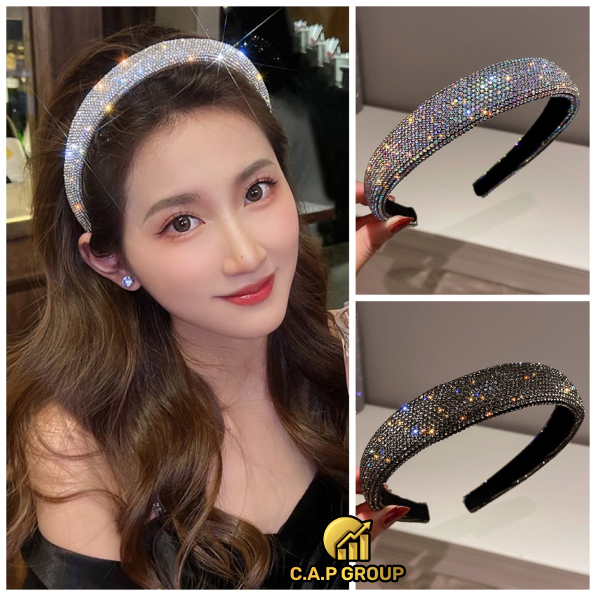 Bờm tóc đính đá Hàn Quốc lấp lánh Cute dễ thương