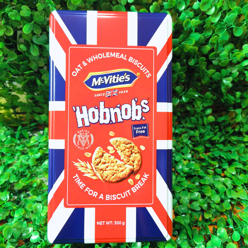 Bánh Quy Yến Mạch Nguyên Cám McVitie’s Hobnobs Oat Cookies 300g, Hộp Quà Sang Trọng, Bánh Kẹo Tết B279 - BeeGin Mart
