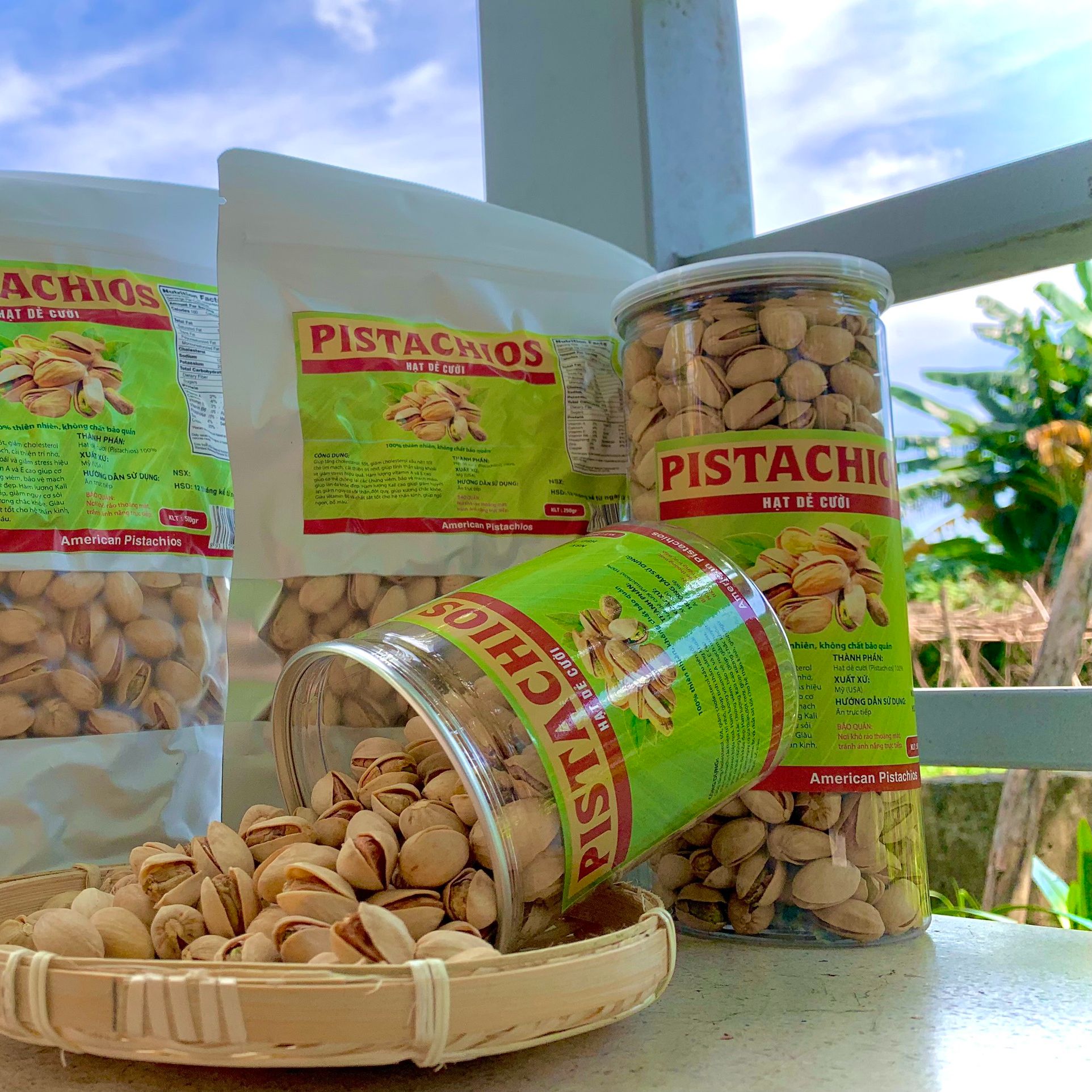 Hạt Dẻ Cười Mỹ Tách Vỏ Tự Nhiên, Đồ Ăn Vặt Bổ Dưỡng, Tốt Cho Sức Khỏe, Hộp 500g