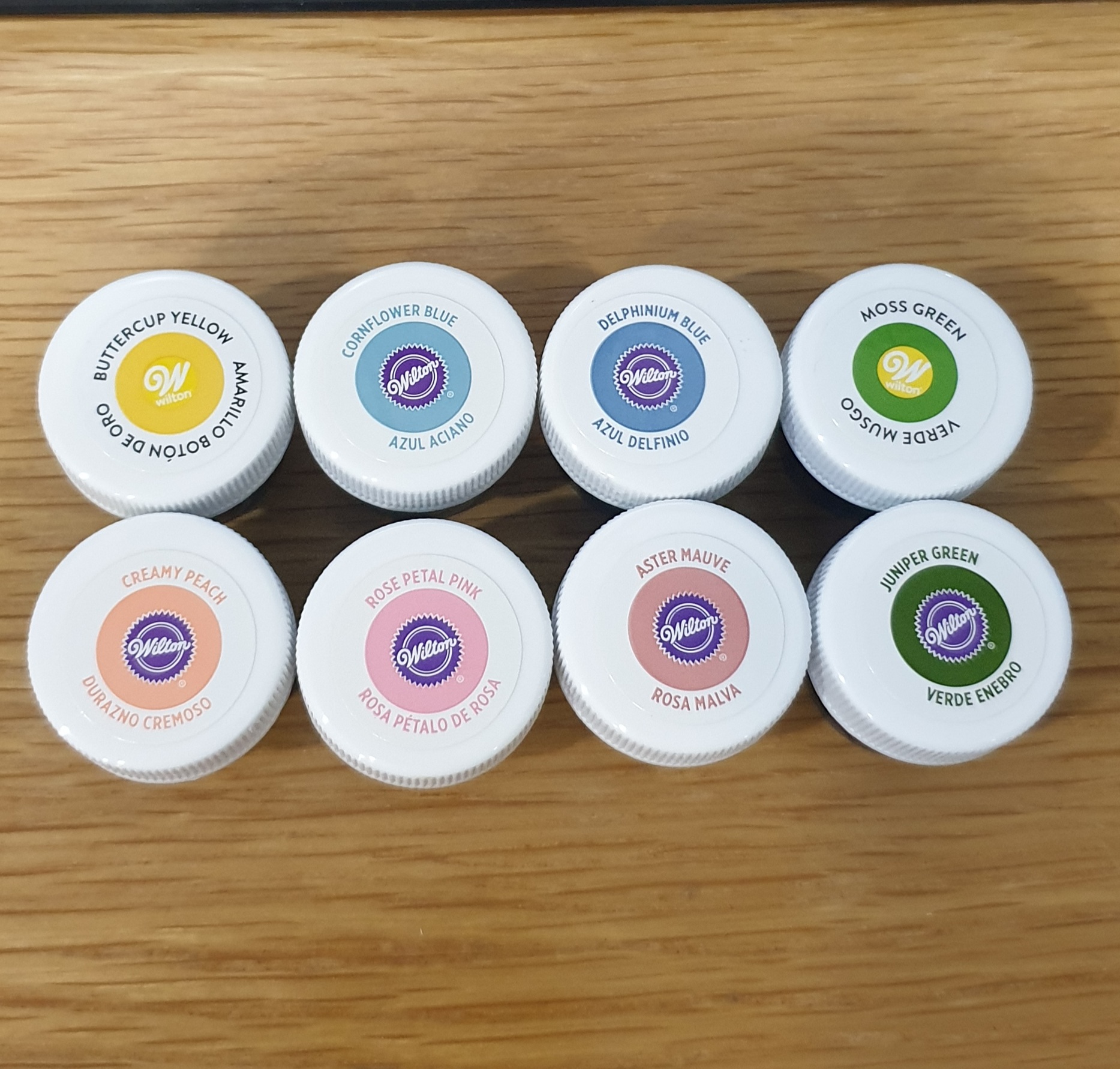 Wilton bộ 8 màu pastel garden - 0.5oz
