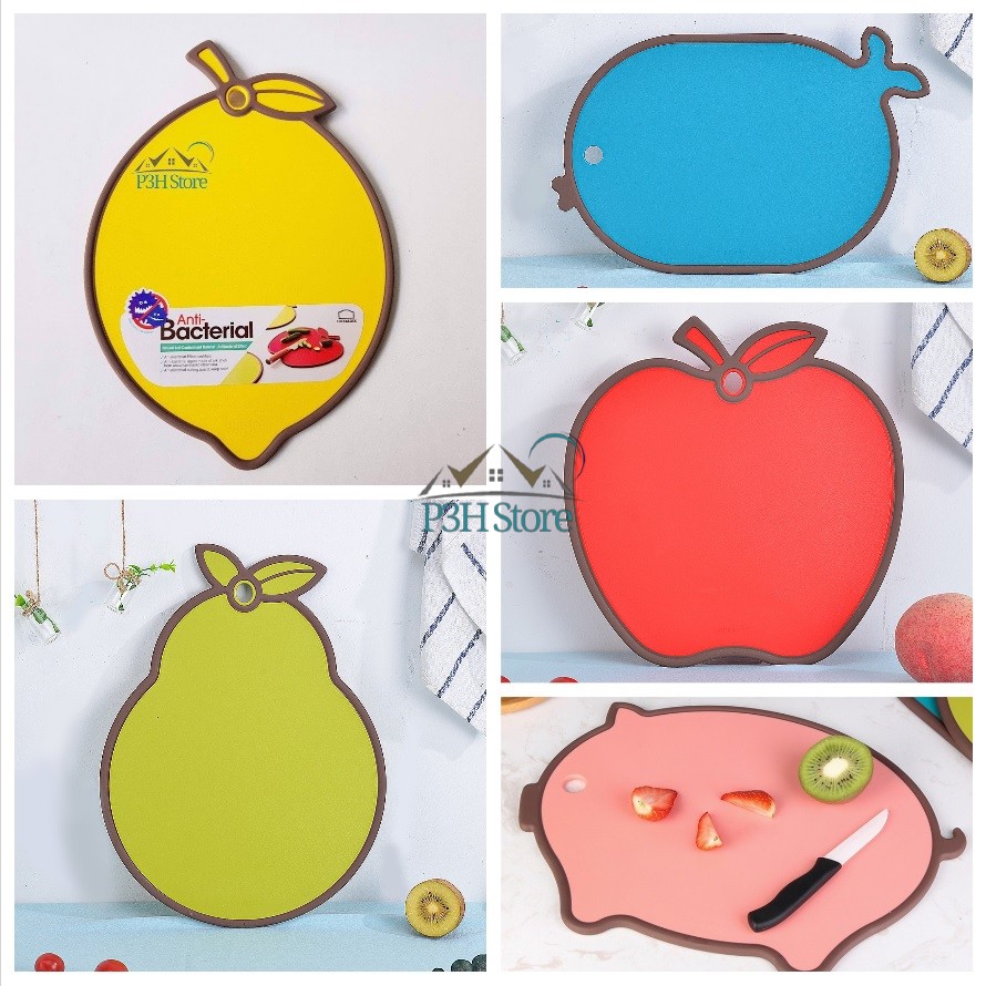 Thớt nhựa kháng khuẩn Lo.ck&Lo.ck viền Silicone