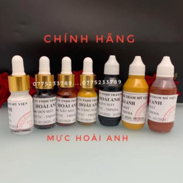 Mực hoài anh mực mày hoài anh dùng phun xăm thẩm mỹ dcpx uyen nguyen