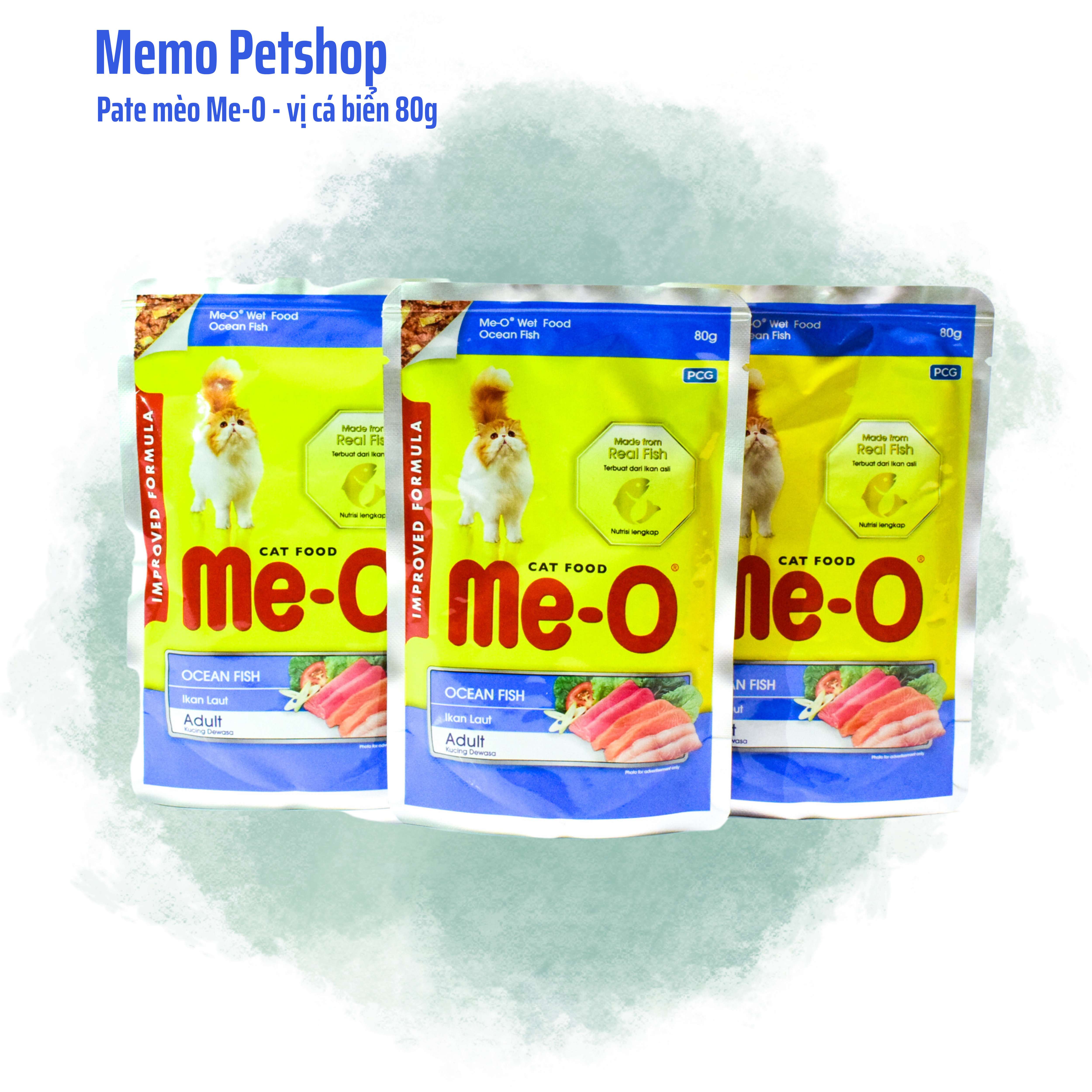 Pate cho mèo - me-o vị cá biển - gói 80g