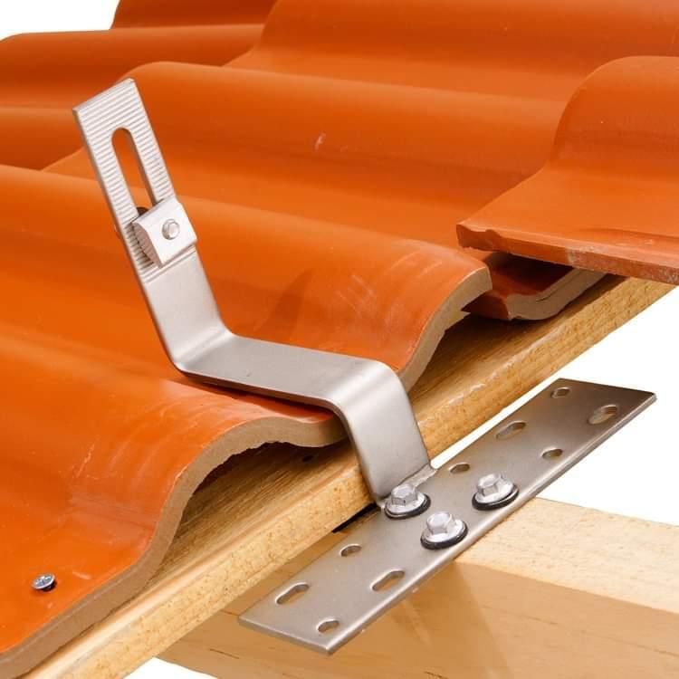 (4 bộ) Chân lắp mái ngói cho Khung đỡ Tấm pin Năng lượng Mặt trời