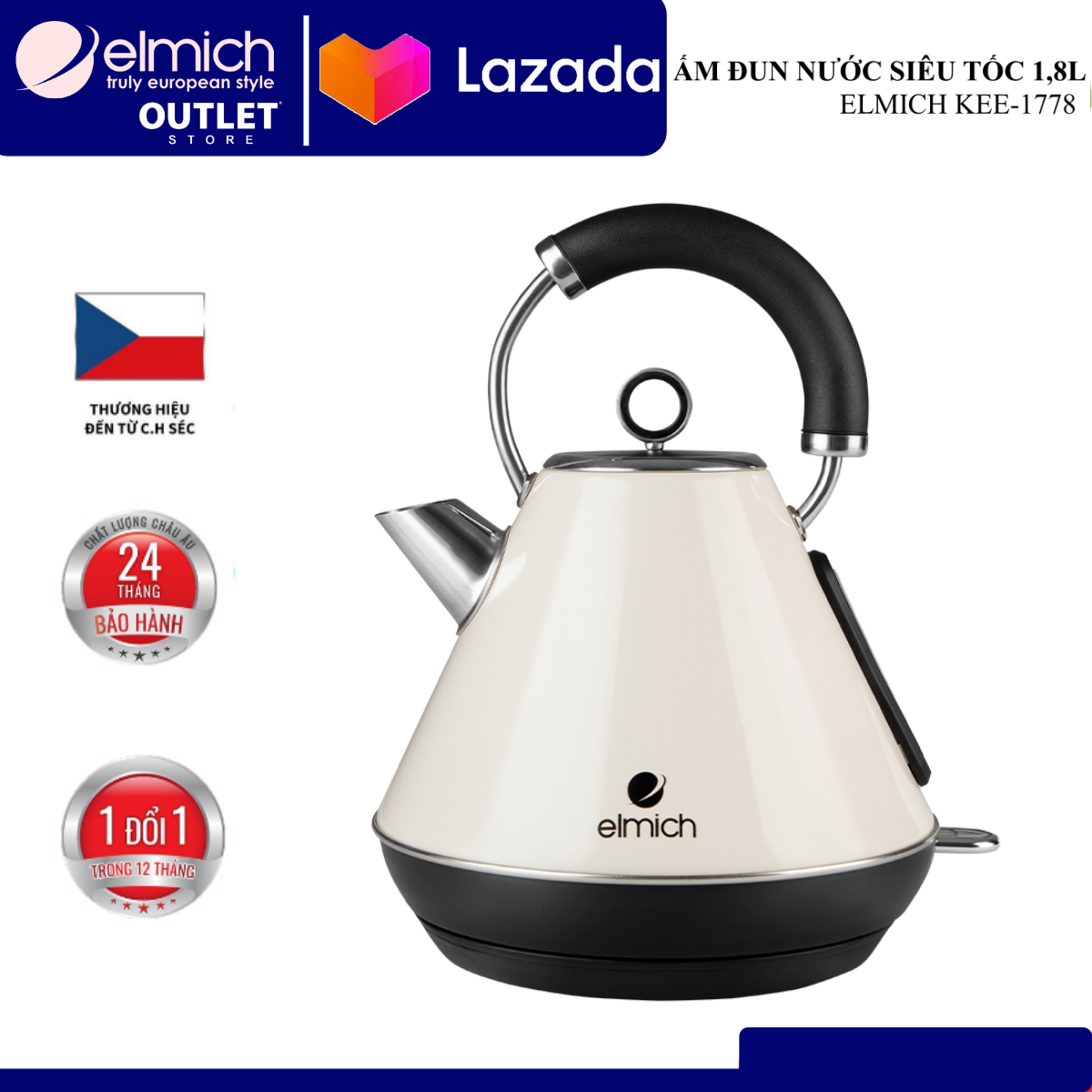 Ấm đun nước siêu tốc elmich kee1778