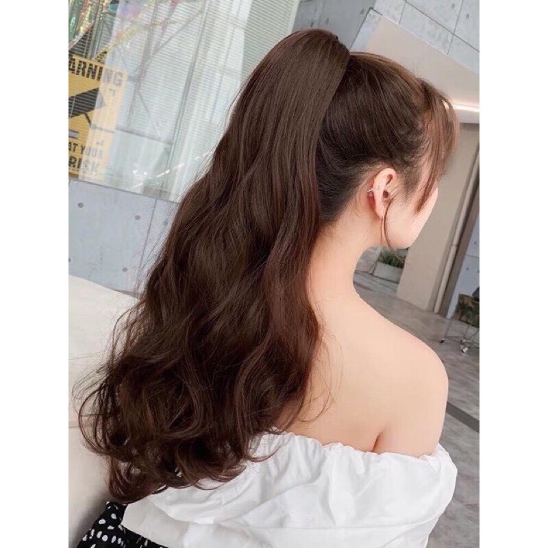 Tóc giả nữ ngoặm đẹp💖tóc giả ngoạm xoăn kèm ảnh thật