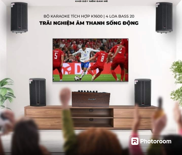 Ampli K1500 Kèm 2 Miro UHF  SP 3 trong 1Bluetooth 5.0, AUX, USB, Bộ Xử Lý DSP Echo, Delay, Rever