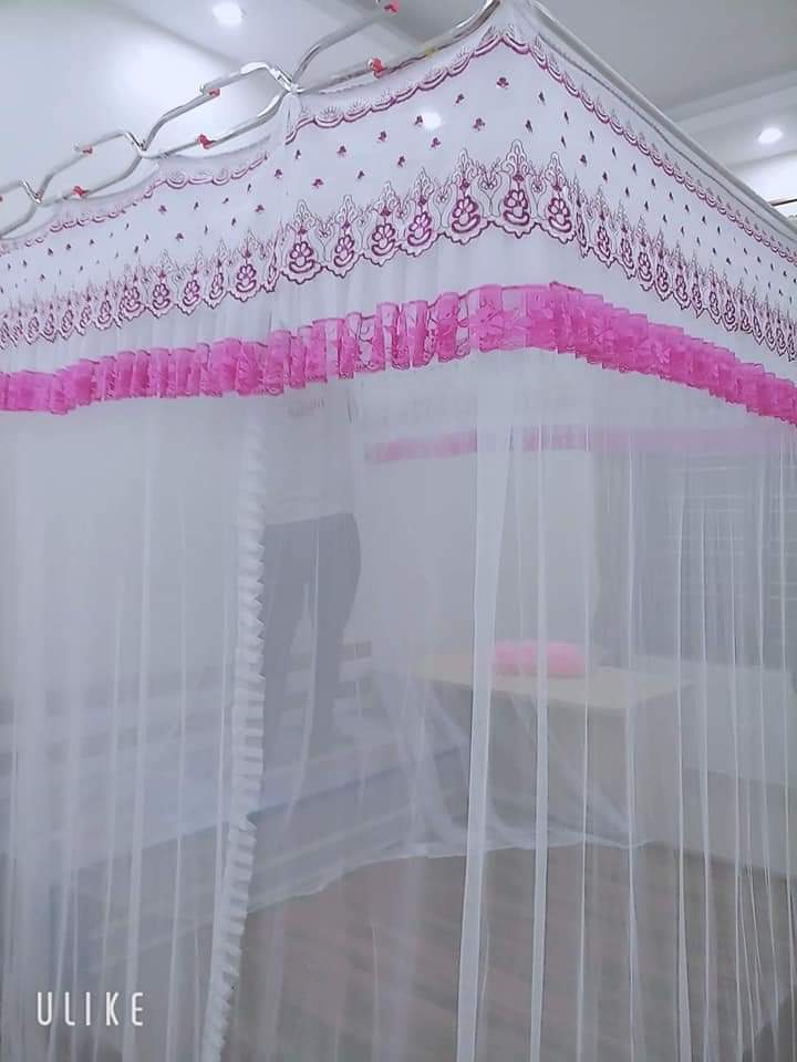 Xả hàng -chỉ màn- màn mùng khung xếp gọn ren lạnh hàng đẹp loại 1