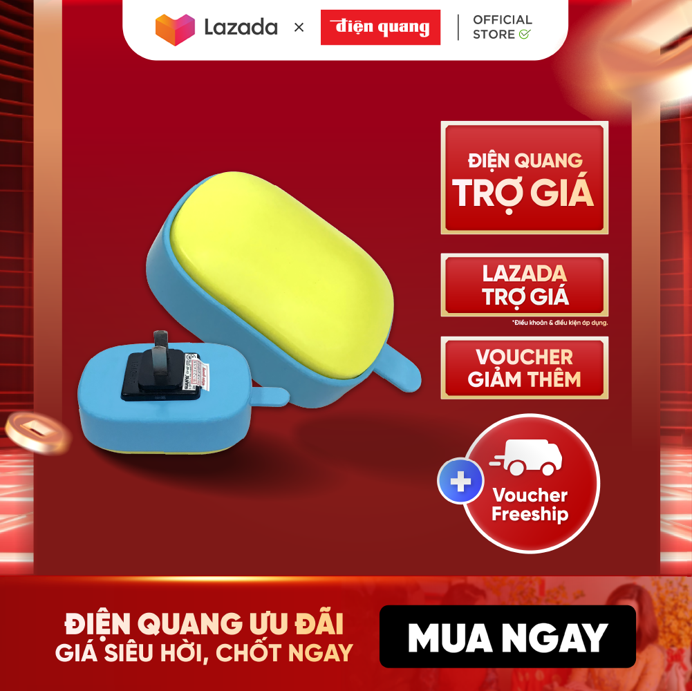 Đèn ngủ cảm biến led điện quang đq lnl08 ww