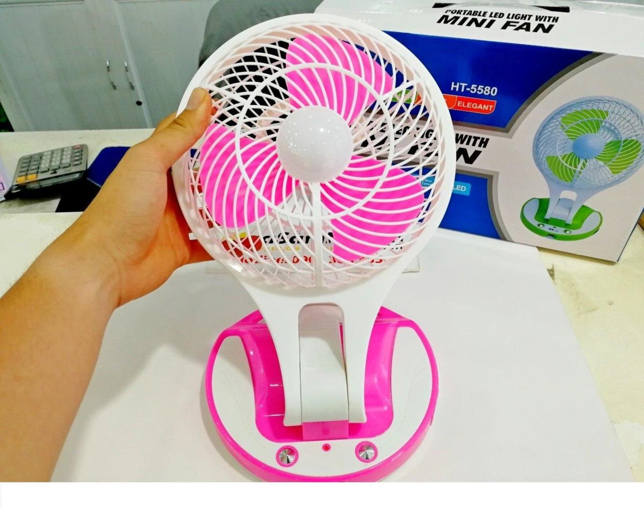 Quạt sạc tích điện Mini Fan 5580 - Loại lớn