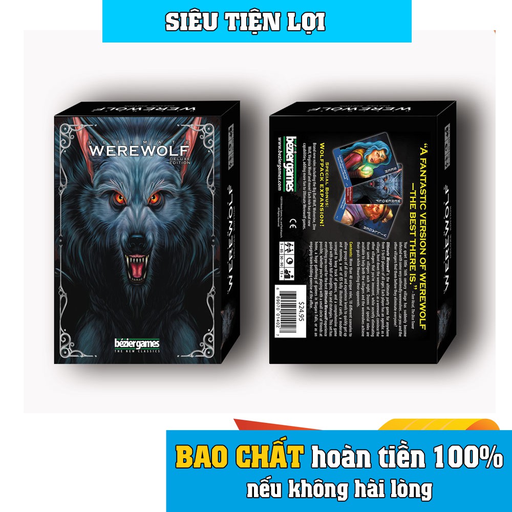 [FREESHIP đơn 50K] Bài Ma Sói Ultimate cơ bản + MỞ RỘNG - Siêu Tiện Lợi- BẢN TIẾNG VIỆT