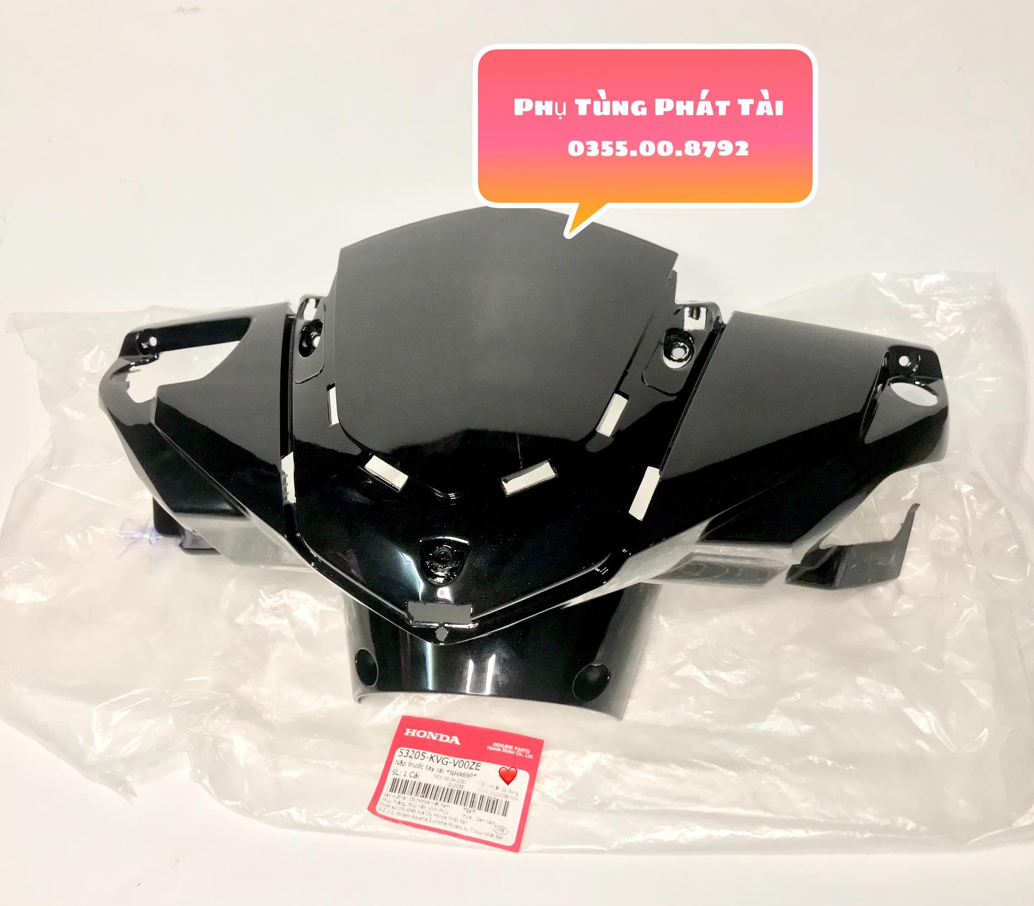 Nắp trước tay lái air blade 110 đời đầu chính hãng honda
