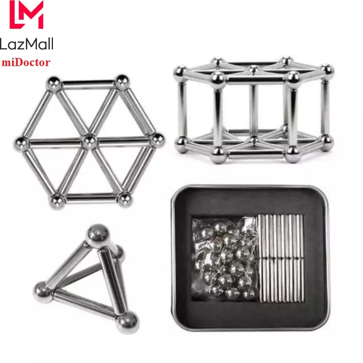 Bucky Bars Bi và thanh nam châm xếp hình sáng tạo - Chính Hãng miDoctor