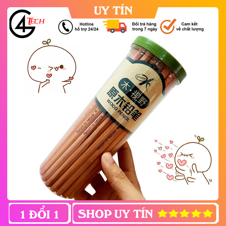Hộp 50 bút chì gỗ 2b cao cấp - nqt5500