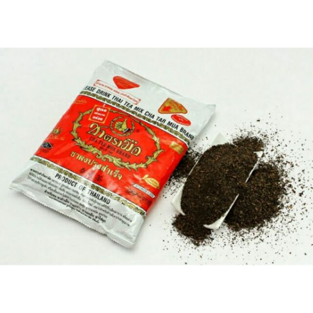 Trà Thái Đỏ Gói 400G, Gói 100G Cha Tar Mue Thai Tea Nấu Trà Sữa Chatarmua Chatramue - nguyên gói 400g