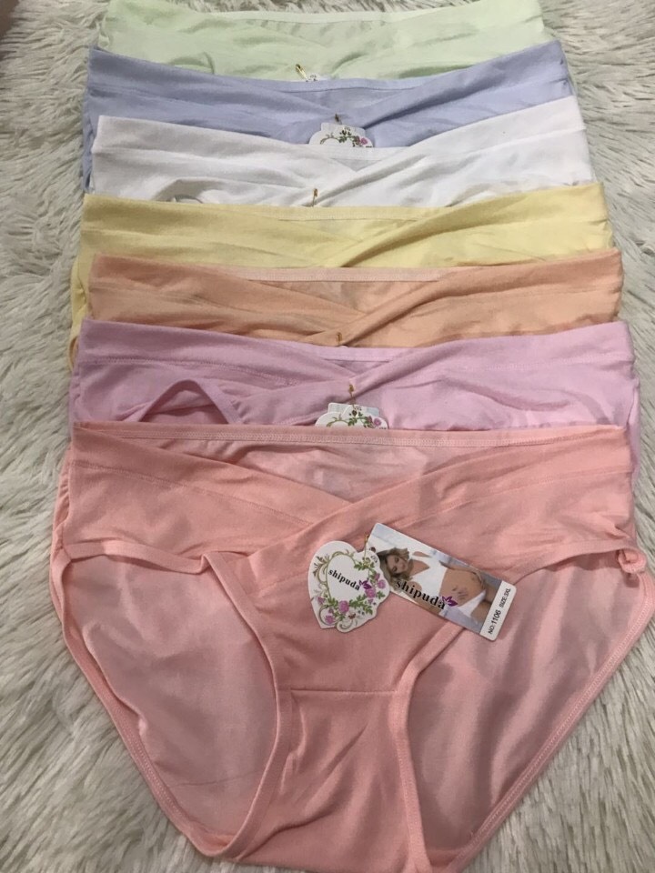 Quần Lót Bầu Cáp Chéo Họa Tiết