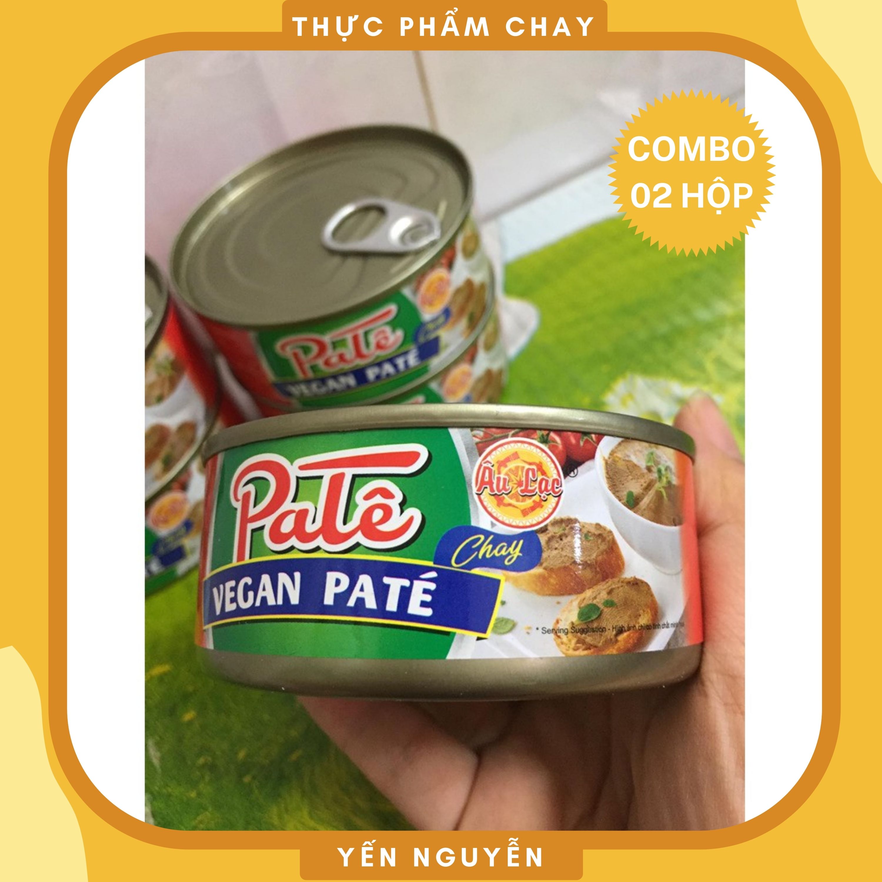 Combo 02 Hộp Pate Chay Âu Lạc - Hương vị thơm ngon, bổ sung chất đạm - Thực Phẩm Chay Yến Nguyễn