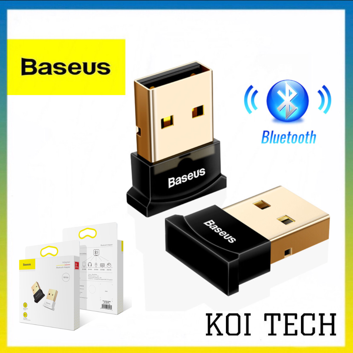 Usb bluetooth 4.0 csr baseus hỗ trợ aptx dùng cho máy tính để bàn hoặc laptop không cần chạy dirver - koi tech