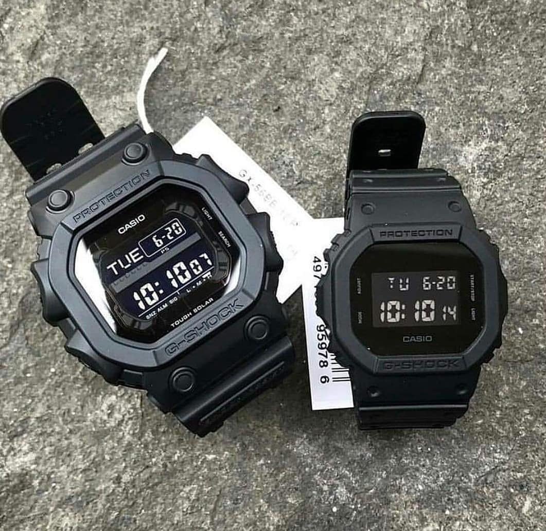Đồng hồ nam Casio G-shock Vuông DW-5600BB-1CR –Chống nước 200m Nam tính 42mm Đen huyền ảo