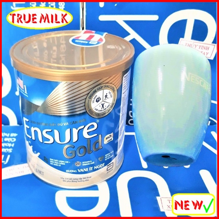 [Mẫu Mới] Sữa Bột Ensure Gold 400g Vani it ngọt (Tặng ly sứ cao cấp)- Ensure Gold - Ensure Vani - Go