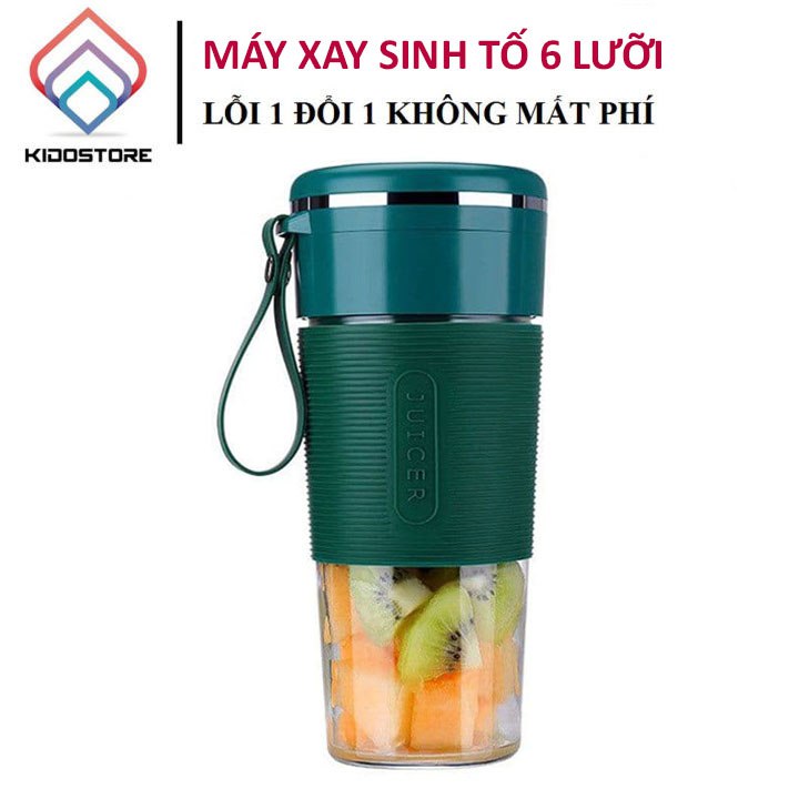 Máy xay sinh tố cầm tay, máy xay sinh tố sạc pin YOICE với dung lượng 1300mAh, thời gian sử dụng lâu, dễ dàng sử dụng với 1 nút ấn