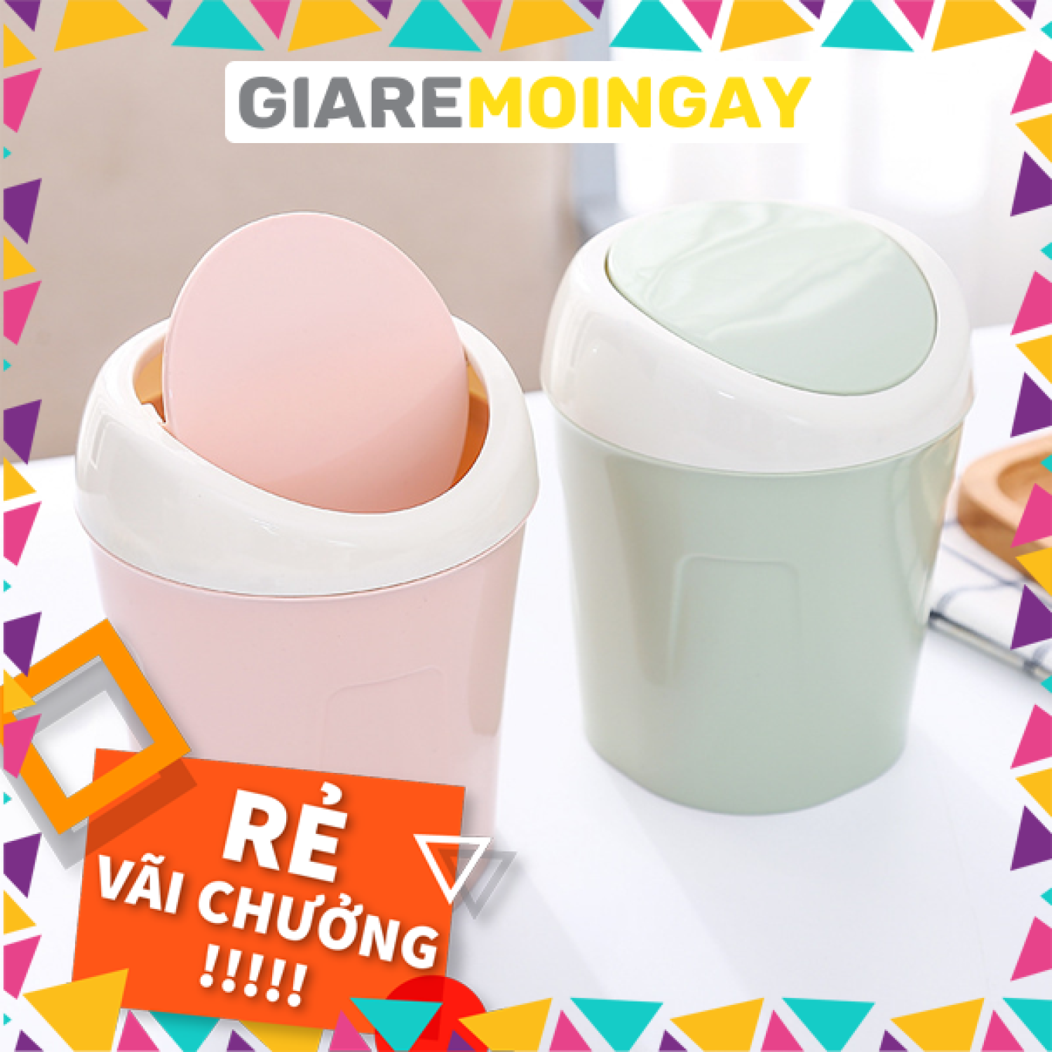 [GRMN51]Thùng rác mini để bàn nắp lật 💝[SIÊU SALE][SIÊU TIỆN]✨Thùng rác nhỏ gọn siêu tiện dụng Giaremoingay6868