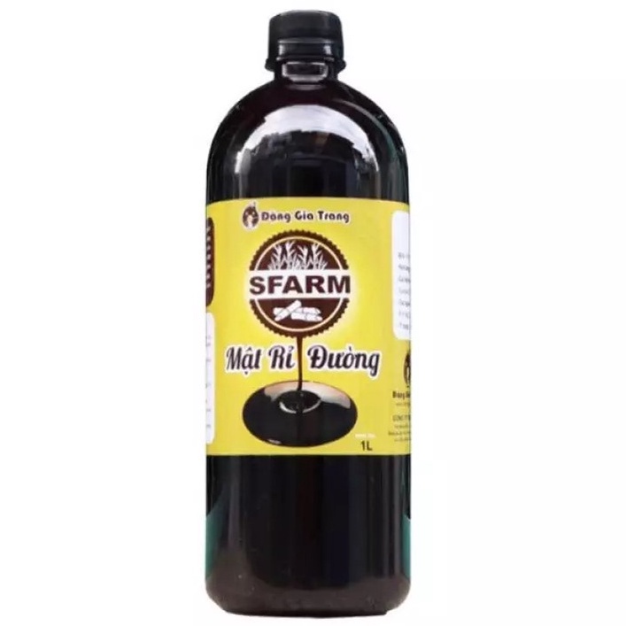 Mật rỉ đường sfarm nguyên chất dùng ủ phân, nuôi cấy vi sinh cực tốt chai 1 lít
