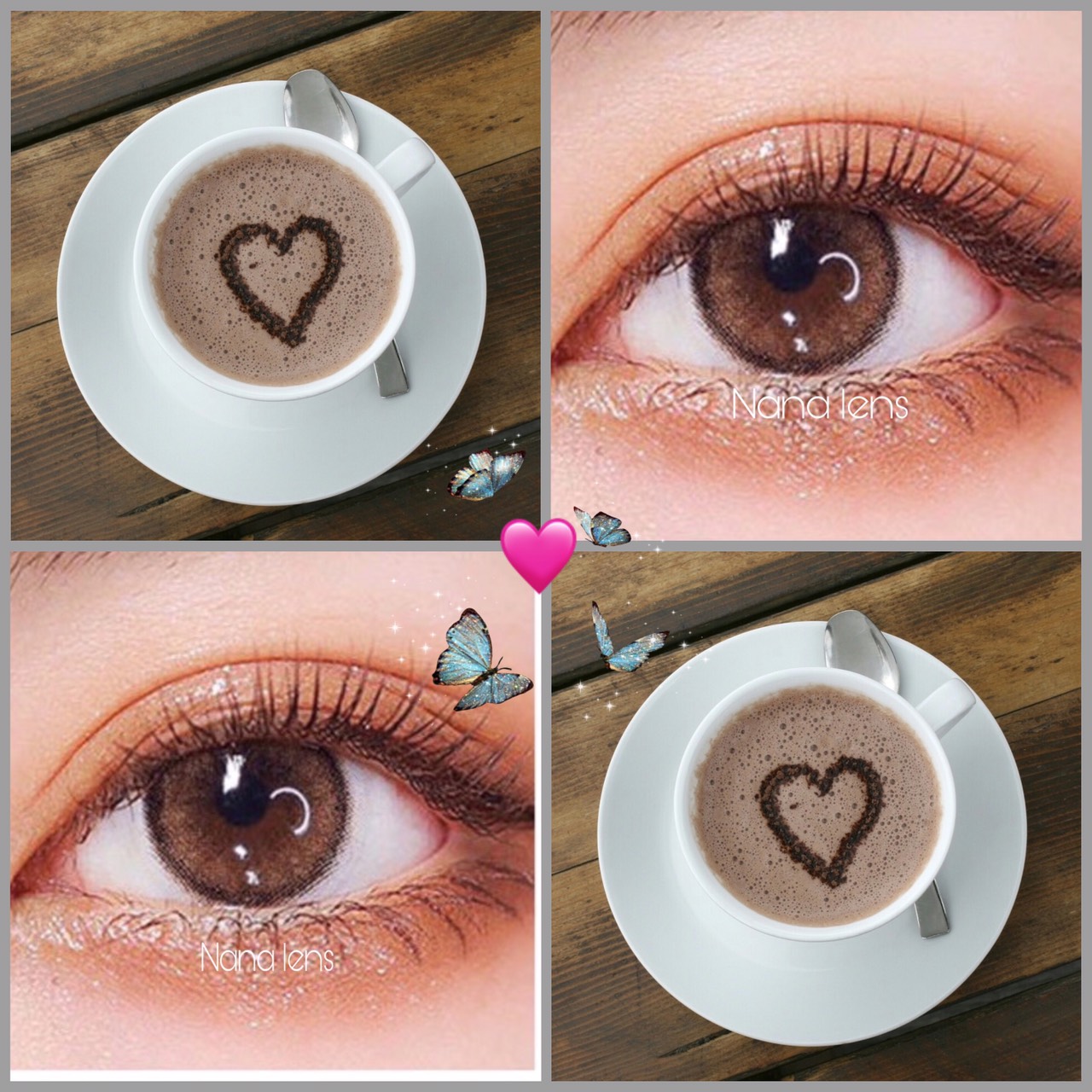 { Mẫu mới về} Lens- Kính áp tròng nâu tây viền đậm thời trang cá tính đeo êm không cộm (0 đến 6 độ) dùng lens sử dụng 12 tháng tặng kèm khay đựng