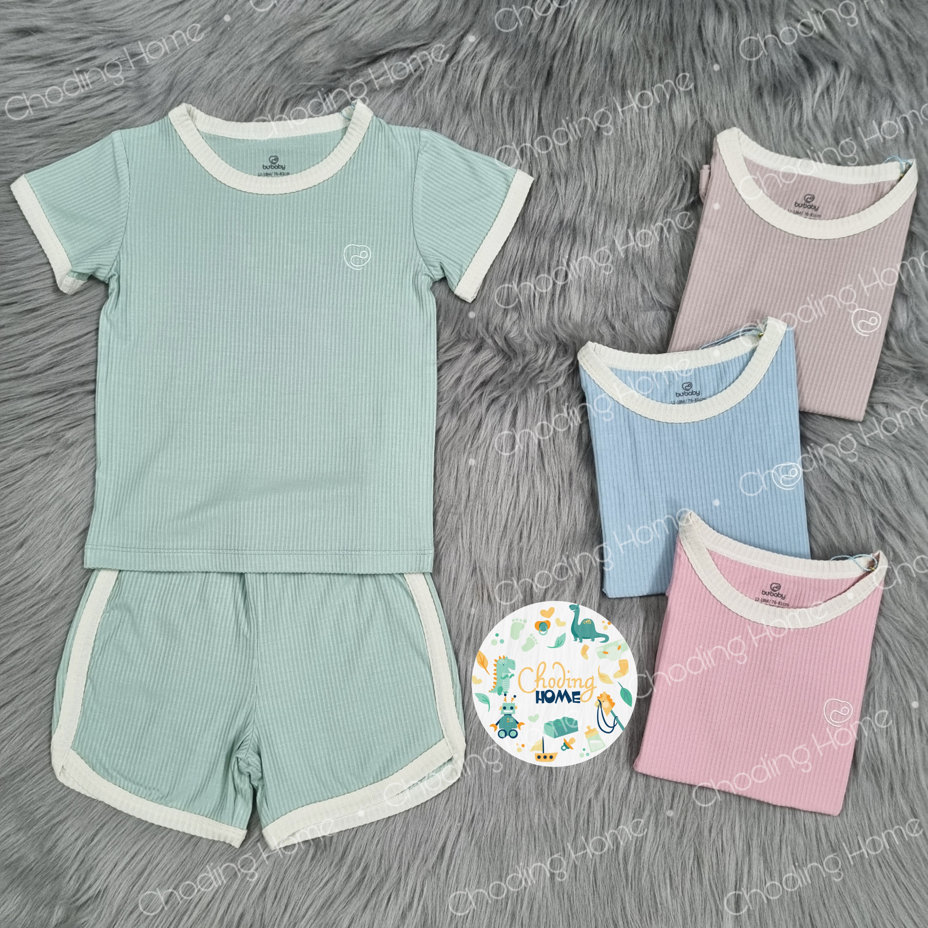 Bộ cộc tay bu molist b45 • 12-18m 18-24m 2-3y 3-4y • choding home