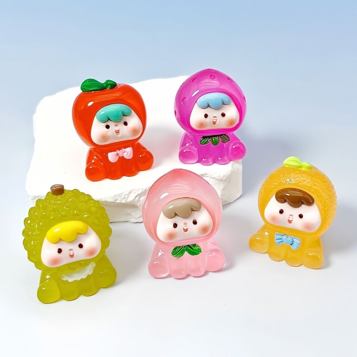 Set 10 túi mù Charm Moi em bé hoa quả đáng yêu (T60)