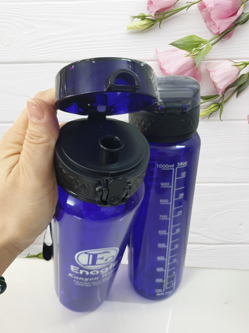 Bình Enagic Dun Tích 1Lit Đựng Nước Ion kiềm Giữ Hydrogen