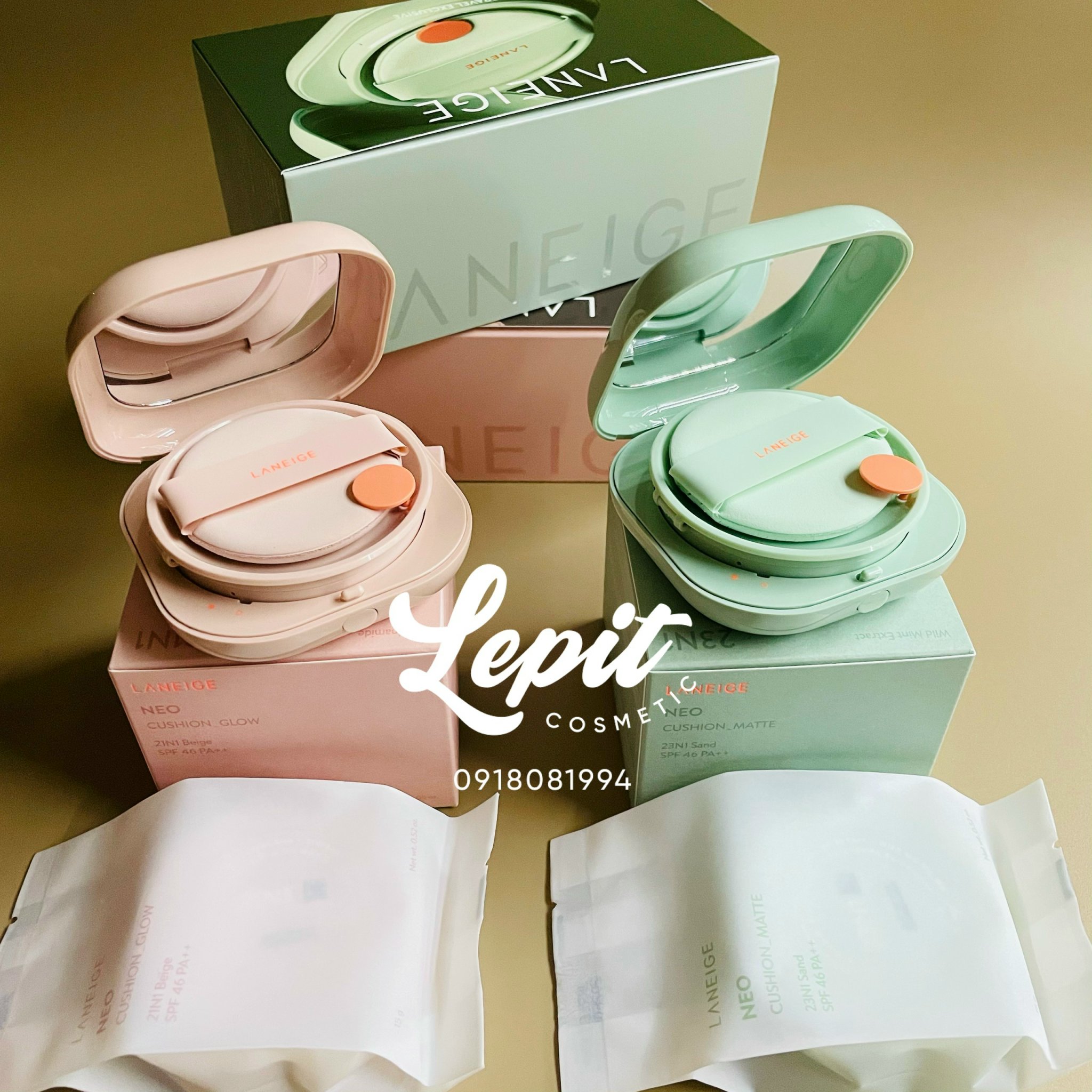 [Kèm Lõi Refill] Phấn nước Laneige Neo Cushion Matte và Glow 2023