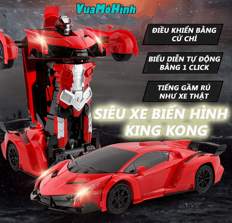 Đồ chơi trẻ em, xe robot biến hình, robot đồ chơi biến hình xe, Siêu xe biến hình chỉ trong 1s, Mô hình xe ô tô biến hình robot siêu chất, biến hình trong tích tắc.