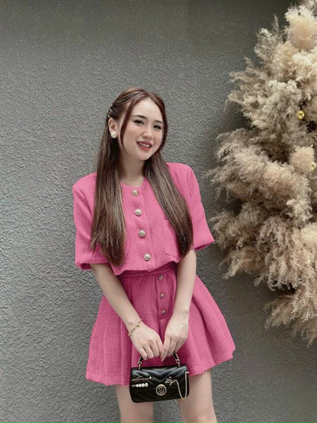 Sét bộ đồ nữ ,sét bộ linen nhiều màu ngắn tay có cúc siêu xinh đi chơi ,dạo phố