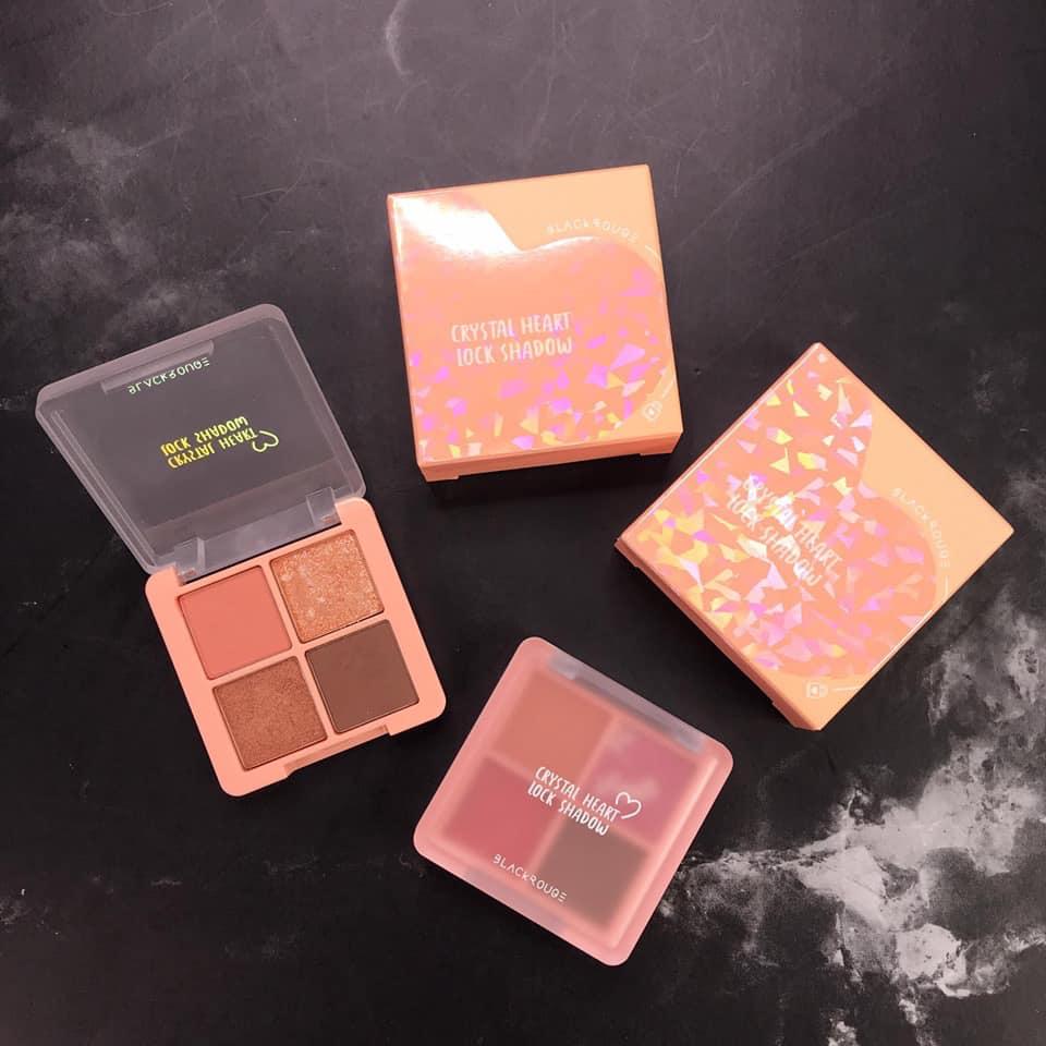 Phấn mắt 4 ô Black Rouge Crytal Heart Lock Shadow