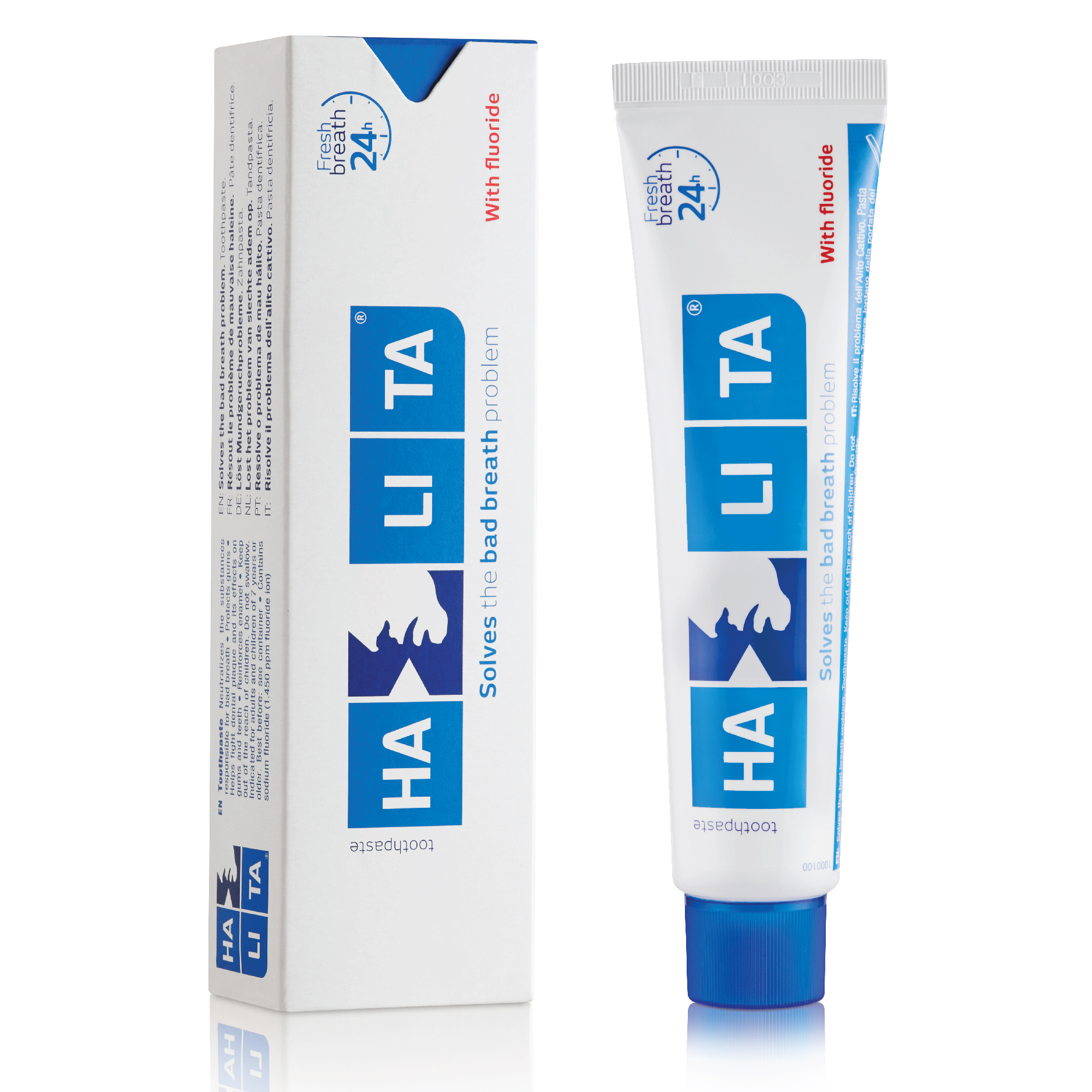 Kem đánh răng kiểm soát hôi miệng suốt 24 giờ Halita chứa Fluor 75ml | Oralmart
