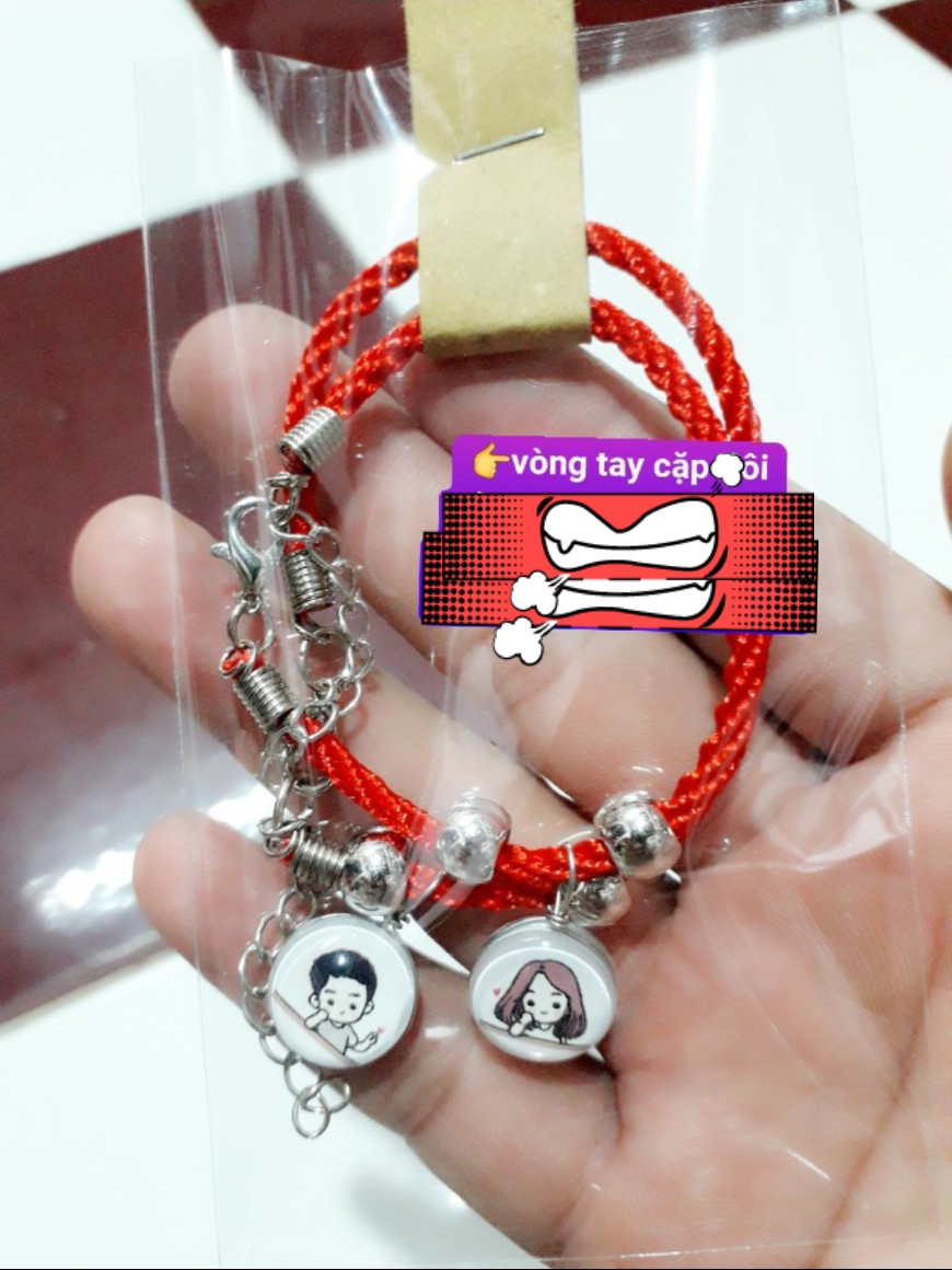 Vòng tay cặp đôi hình Chibi