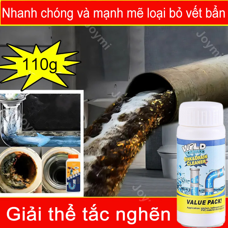 Mua 2 tặng 1thông tắc ngay lập tức Bột thông Cống bột thông tắc cống valua pack siêu mạnh thông đường ống hết tắc nghẽn bồn cầu tiêu hủy cặn bẩn lavabo rửa chén cực nhanh bảo vệ đường ống 110g