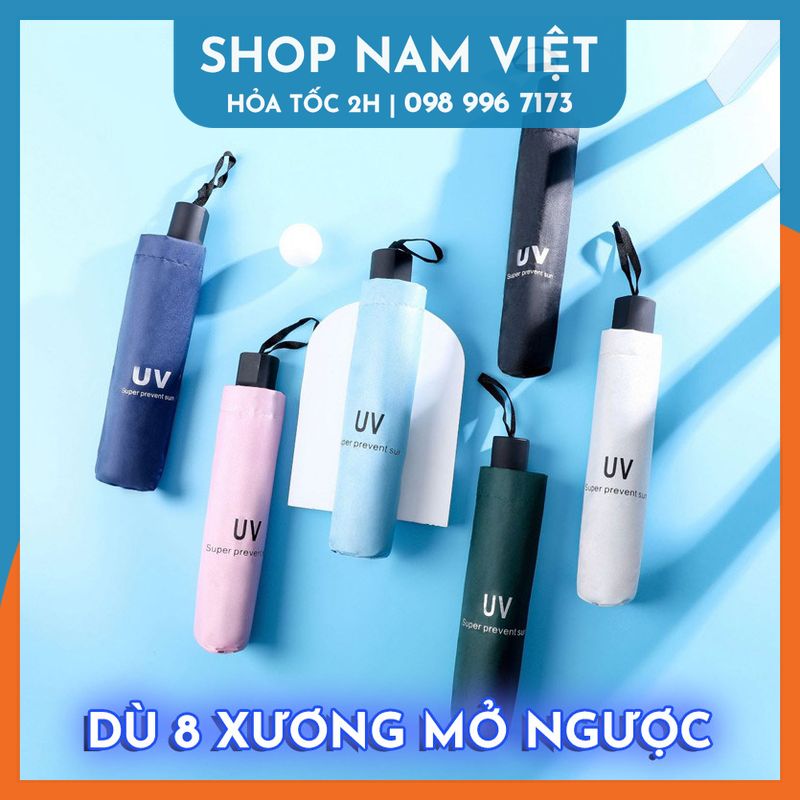 Ô dù mở ngược 8 xương gấp gọn giá rẻ